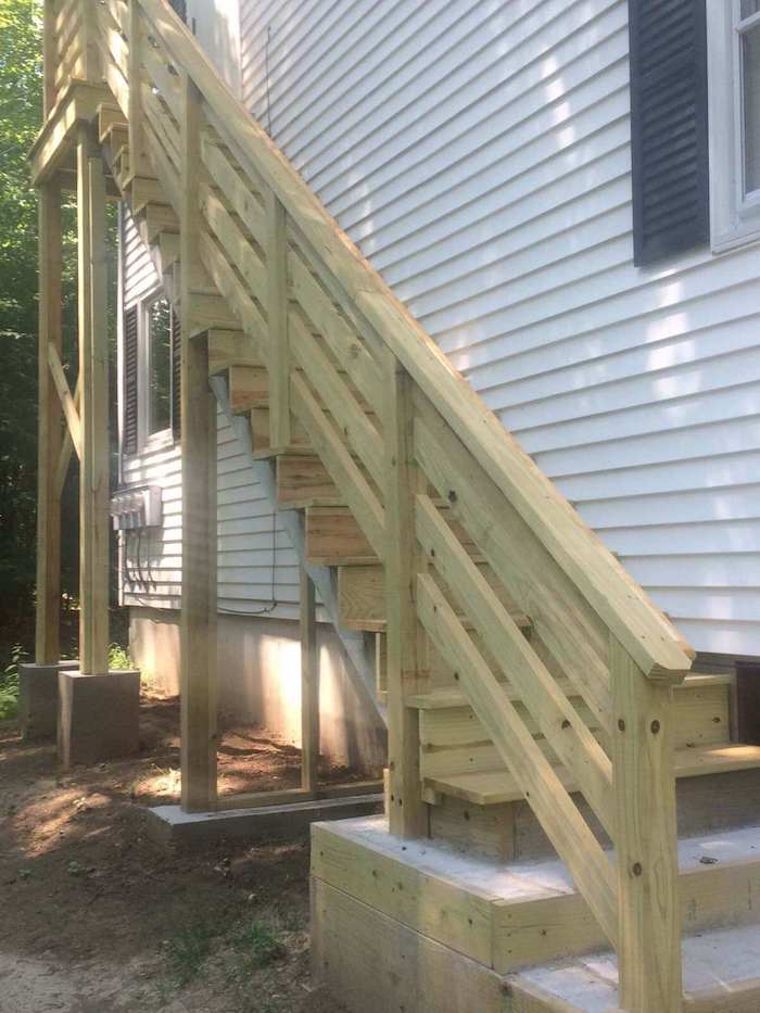 Wooden fire escape replacement